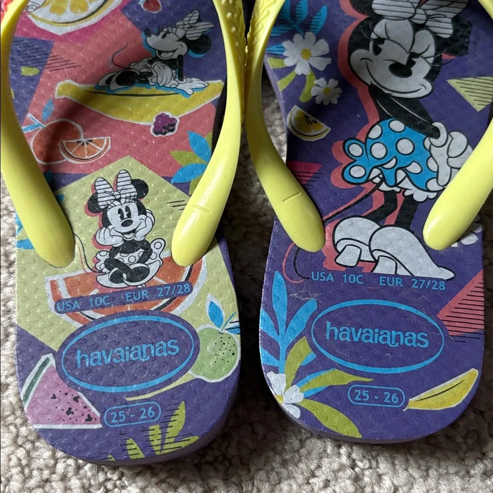 Kids Toddler Minnie Mouse Havaianas Sandals